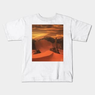 Sunset in the Red Desert Sands Gift For family &amp; Best Frend Kids T-Shirt